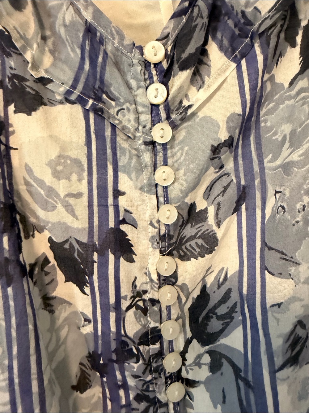 Free People Boho Blue Floral Tiered Maxi Dress - Picture 4 of 4